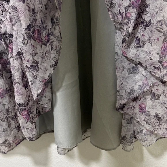 Ivy City Co Lavender Floral Long Sleeve Dress - Picture 4 of 6